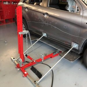 Zugwinkel mit Max. 1,2 Tonnen Kraft mit Stützarm und Hydraulikpumpe