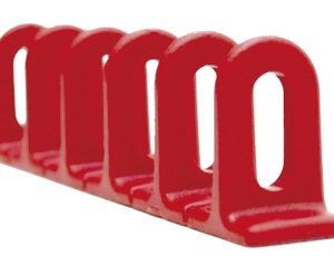Ösen-Klebepads (x3) rot 37x22x156mm